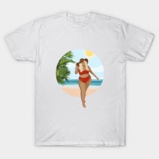 Beach Girl 10, Summertime illustration T-Shirt